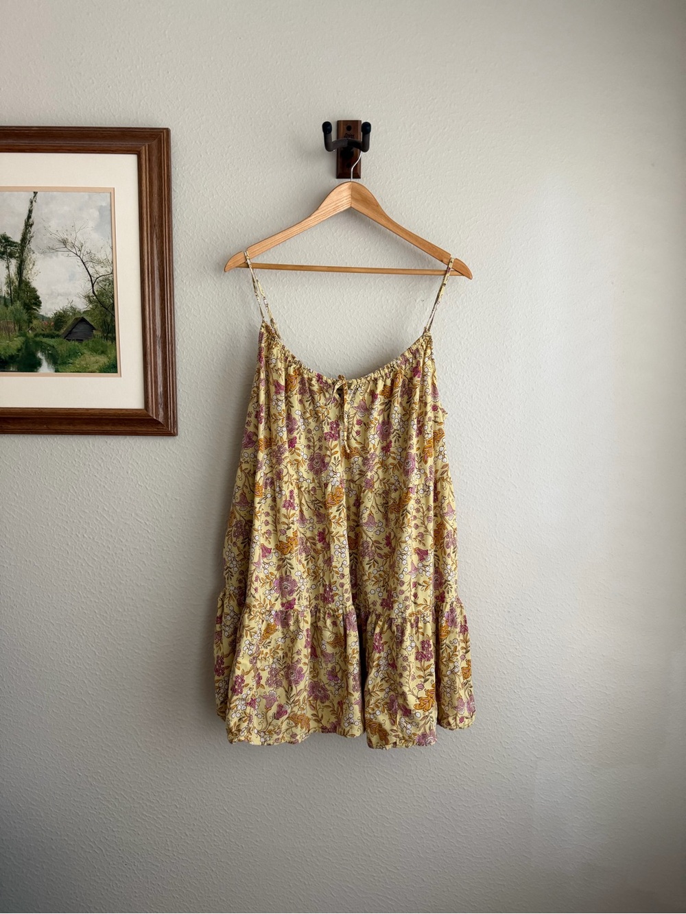 Old Navy Yellow Floral Cami Dress
